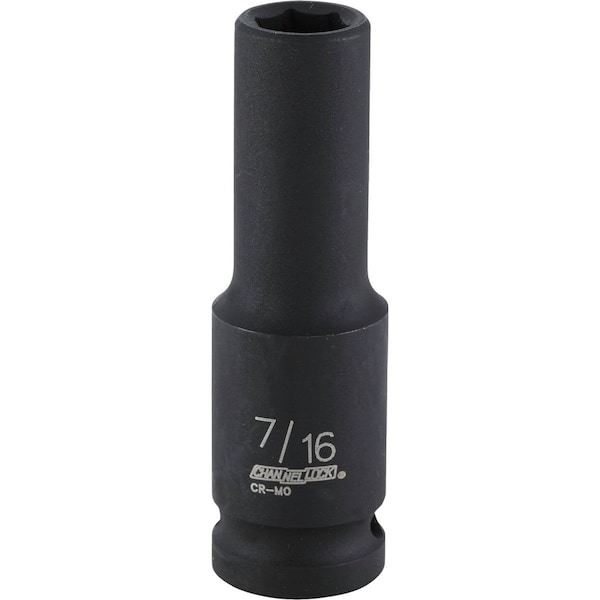 Channellock 1/2 In. Drive 7/16 In. 6-Point Deep Standard Impact Socket 313262 - main